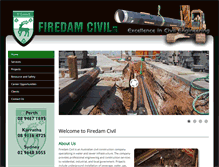 Tablet Screenshot of firedamcivil.com.au